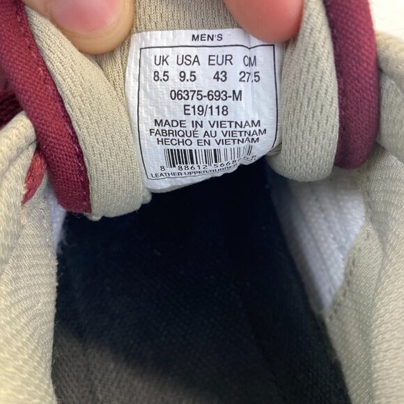 Supra Pecos Sneakers Skateboarding Shoes Marroon  Mens Size 9.5,Athletic - Picture 5 of 16